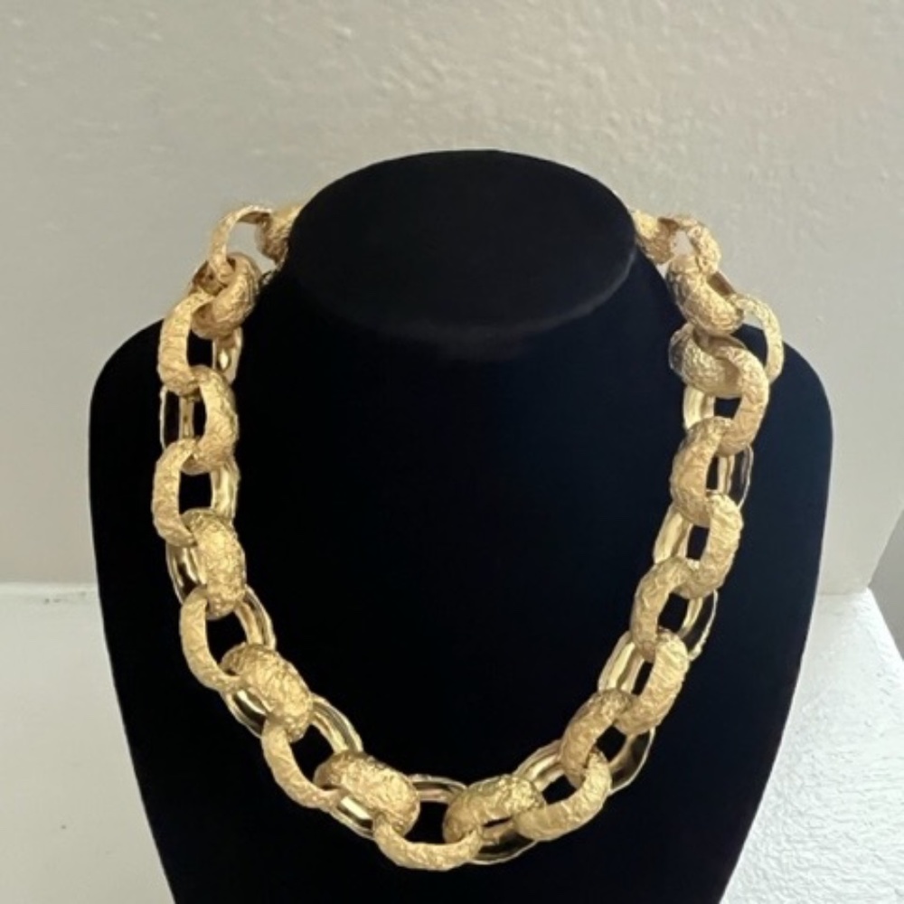 Completed Works Crinkled Foil Chain Necklace